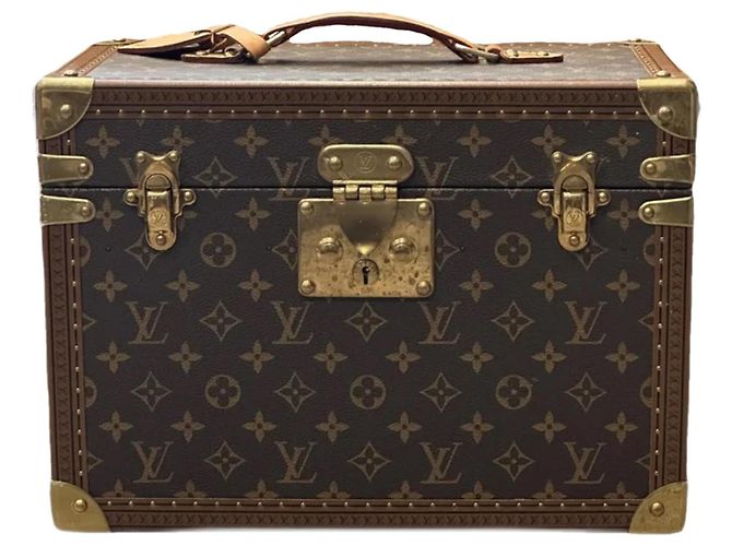 Bolsa de viagem Louis Vuitton Beauty Farm Marrom de tecido