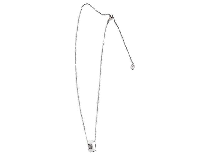 Collana Damiani in ceramica bianca oro e diamanti Bianco