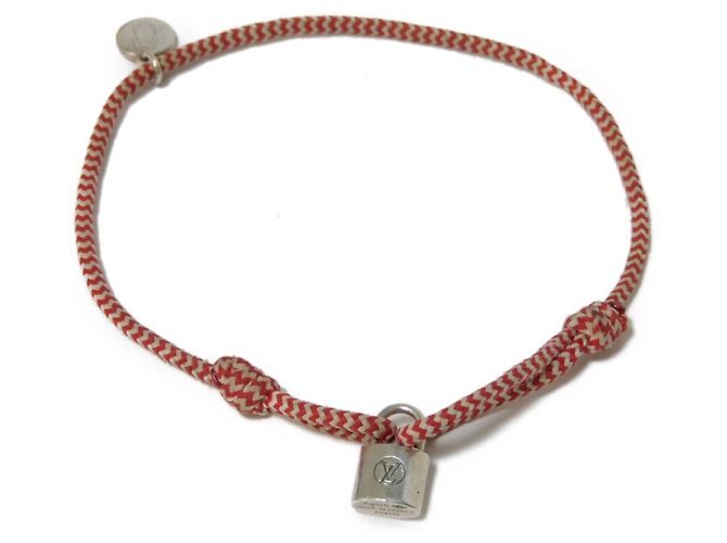 Lockit Bracciale charm in argento 925 Louis Vuitton Rosso