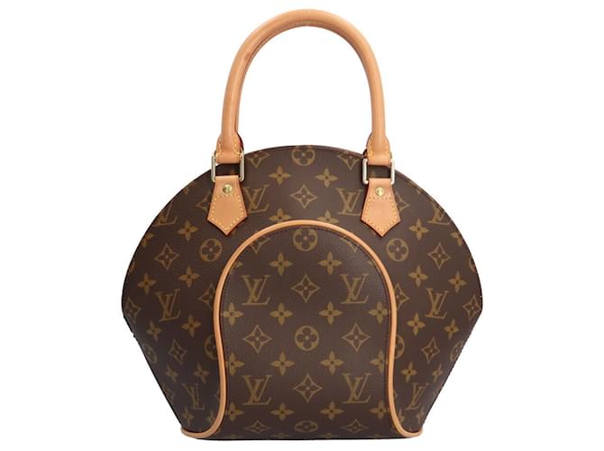 Sac à main Monogram Ellipse PM Louis Vuitton Cuir vernis Marron Monogramme  ref.1547639