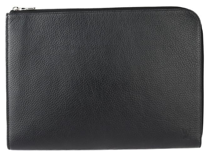 Louis Vuitton Pochette Jour GM Clutch Bag Black Leather  ref.1547670