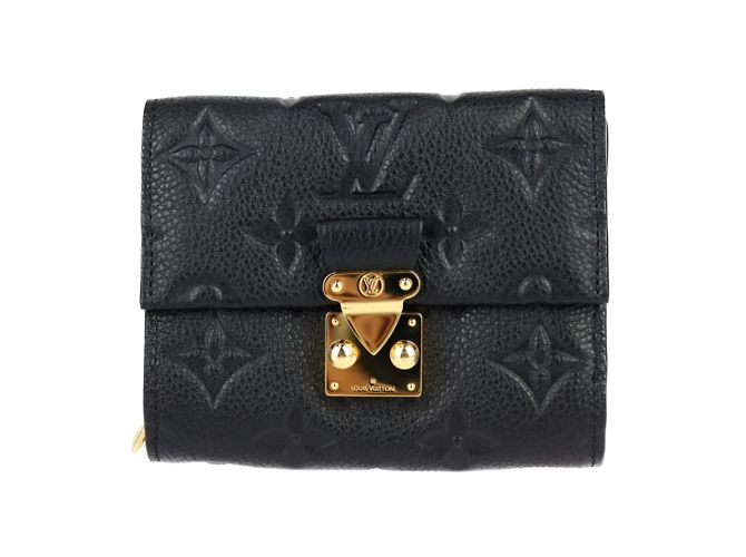Metis Louis Vuitton Monogram Empreinte Tri-fold Wallet Black