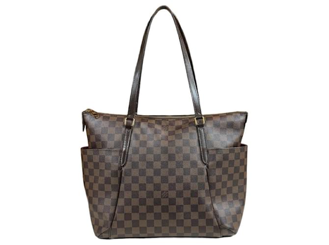 Louis Vuitton Totally MM Damier Tote Bag Braun Damier ebene Leinwand  ref.1547748