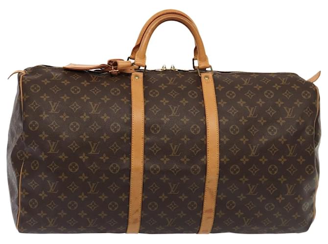 LOUIS VUITTON Monogram Keepall 60 Boston Bag M41422 LV Auth 84065 Cloth  ref.1547781