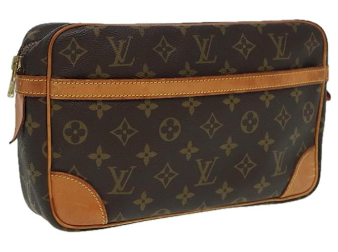 LOUIS VUITTON Monogram Compiegne 28 Clutch Bag M51845 LV Auth 84002 Cloth  ref.1547884