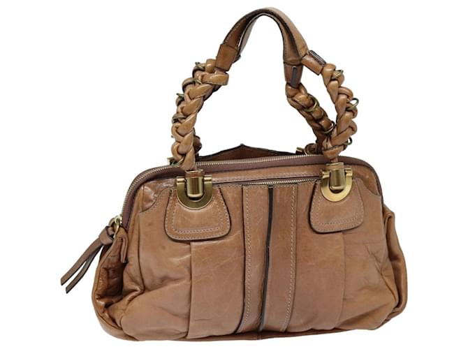 Chloé Chloe Hand Bag Leather Brown Auth yk13778  ref.1547905