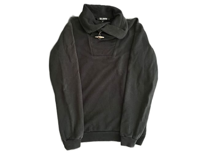 Raf Simons Herbst Winter 2007 Metallknochen Pullover Schwarz 