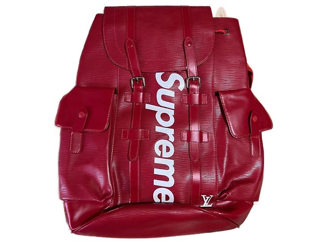Christopher Rucksack Supreme x Louis Vuitton 2018 Rot