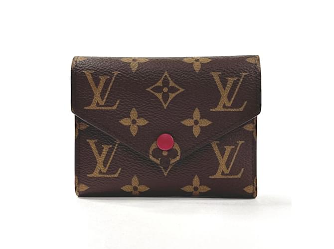 Portafoglio Victorine a tre pieghe Louis Vuitton Marrone Fuschia