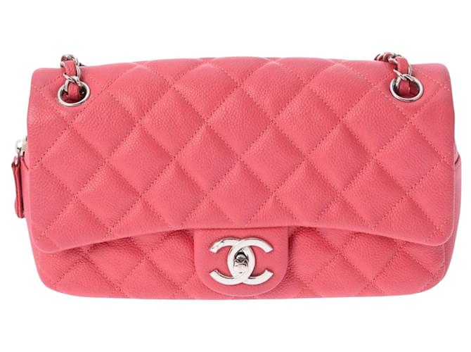 Diana Chanel Atemporal Rosa Couro  ref.1548817