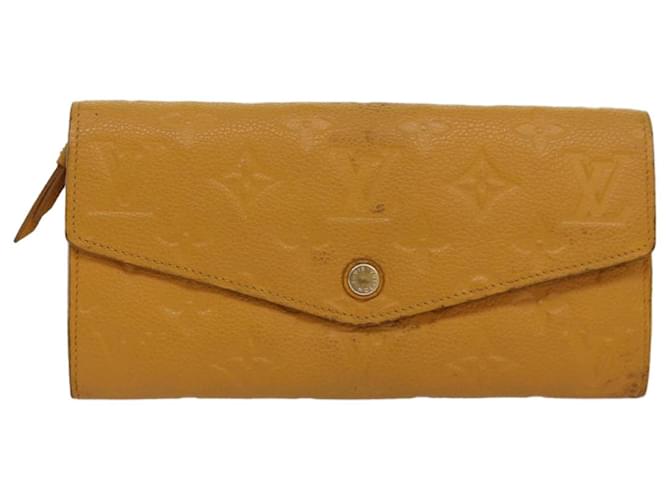 Louis Vuitton Portefeuille Yellow Leather ref.1548825 Joli Closet