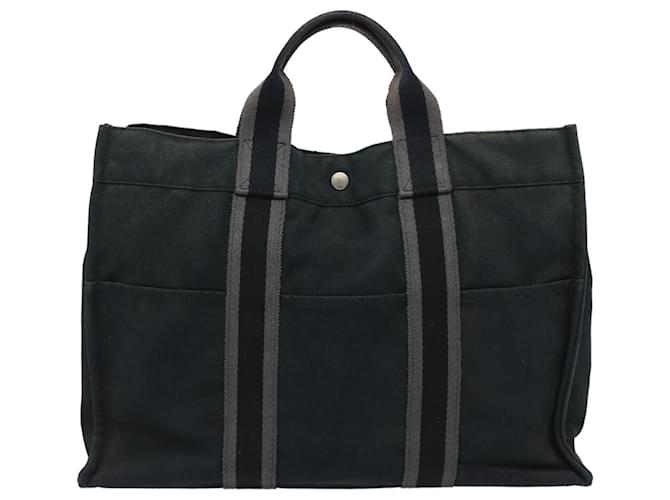 Hermès Fourre tout Black Cloth  ref.1548849