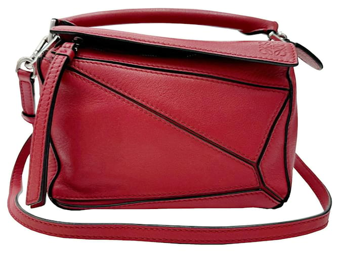 Loewe Puzzle Red Pony-style calfskin  ref.1548899