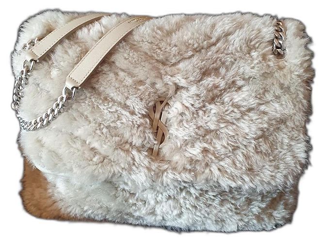 Saint Laurent Niki Tasche Grün Lammleder