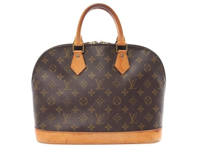 Louis Vuitton Alma Marrone Tela  ref.1548934