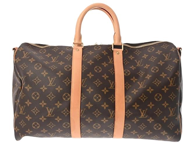 Louis Vuitton Keepall Bandoulière 45 Toile Marron  ref.1548944