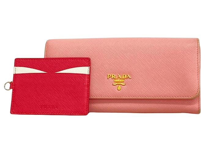 Prada Saffiano Rosa Cuero  ref.1548976