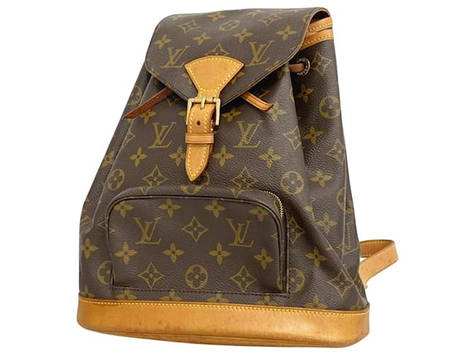 Louis Vuitton Montsouris MM Brown Cloth  ref.1549028