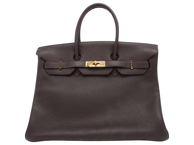 Hermès Birkin 35 Brown Leather  ref.1549034