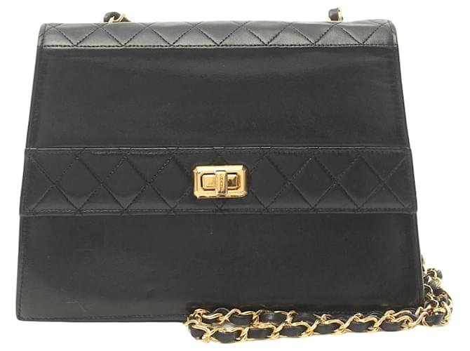 Timeless Chanel 2,55 Black Leather  ref.1549069