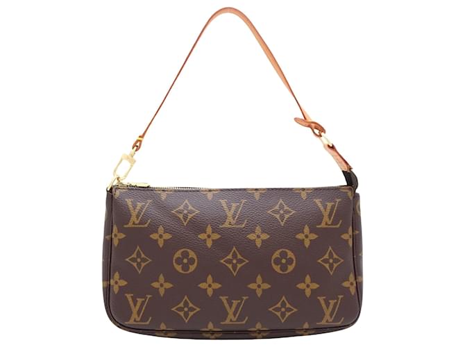 Louis Vuitton Pochette Accessoire Brown Cloth  ref.1549078