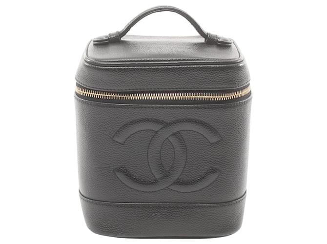 Chanel Vanity Black Leather  ref.1549084