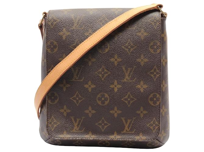 Louis Vuitton Musette Salsa Castaño Lienzo  ref.1549175