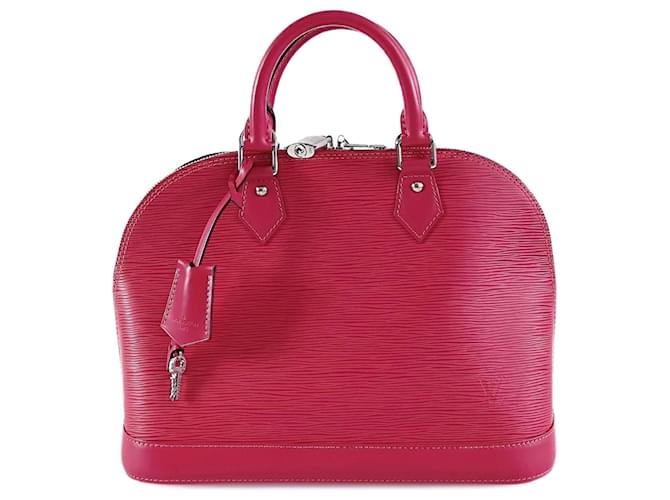 Bolso Louis Vuitton Alma PM en cuero Epi fucsia Rosa  ref.1549205