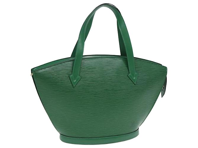 LOUIS VUITTON Epi Saint Jacques Bolsa de Mão Verde M52274 LV Auth 83120 Couro  ref.1549423