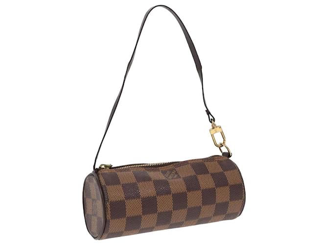 LOUIS VUITTON Damier Ebene Papillon Pouch LV Auth 82985  ref.1549453