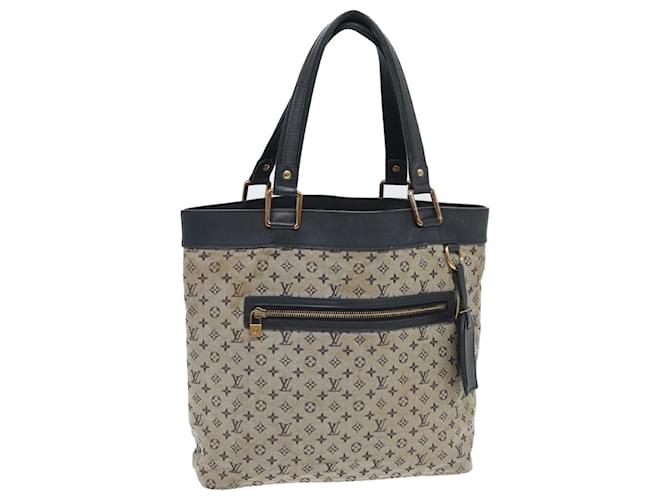 LOUIS VUITTON Monogram Mini Lucille GM Sac Tote Bleu M92675 LV Auth th5151  ref.1549483