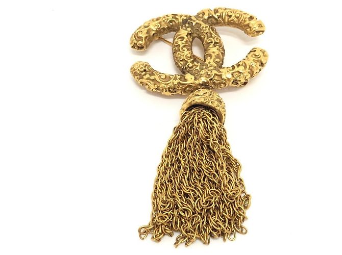 Broche Lava Coco Mark 93A de Chanel Doré