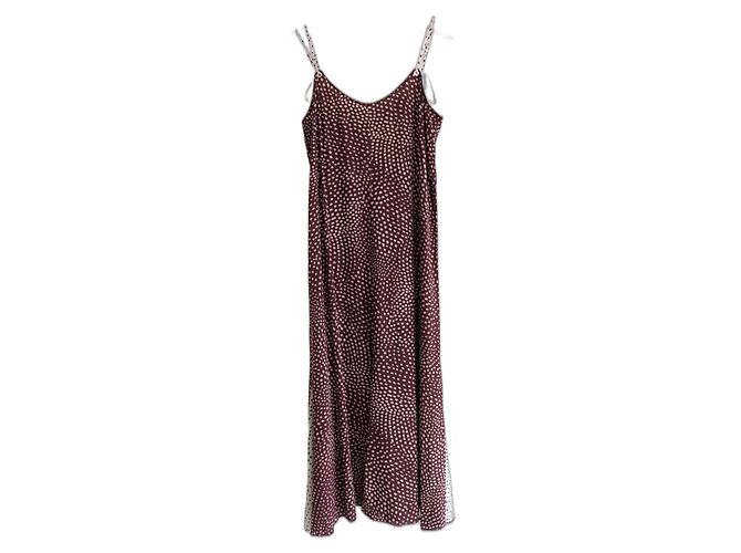 Rag & Bone Vestido slip de bolinhas Dirdre da Rag & Done Marrom