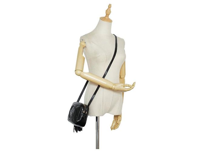 Bolsa transversal Gucci Soho Disco Preta Preto