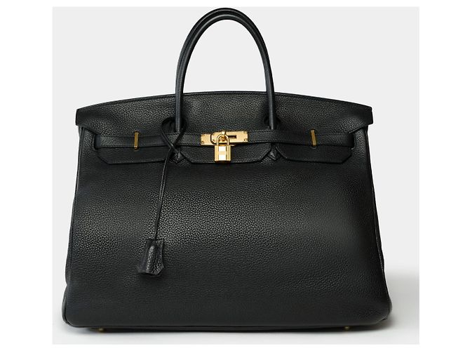Hermès HERMES Birkin 40 in Pelle Nera - 102011 Nero