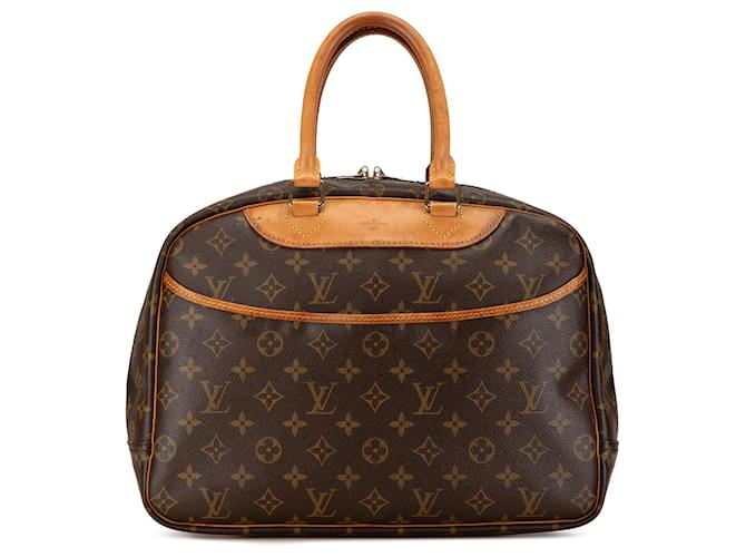 Sac à main Deauville Monogram Louis Vuitton marron Cuir  ref.1549983