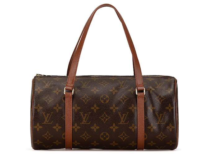 Sac à main Papillon 30 Monogram Louis Vuitton marron Cuir  ref.1549984