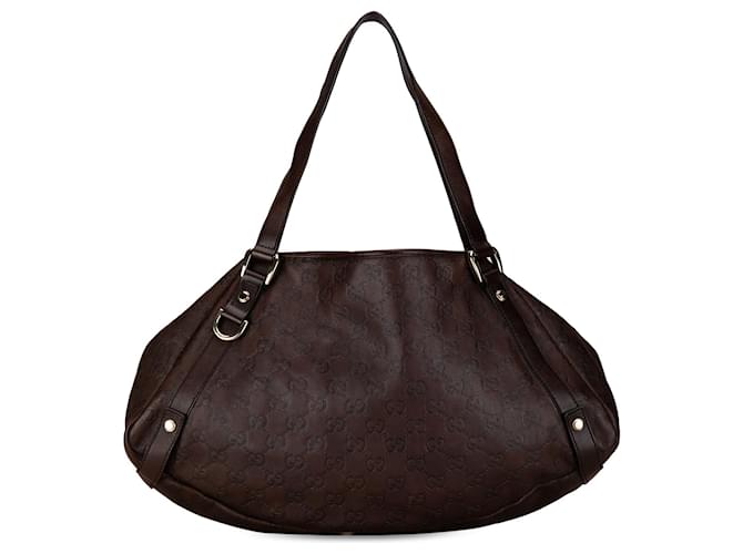 Sac à bandoulière D-Ring Guccissima Abbey marron de Gucci Cuir  ref.1550003