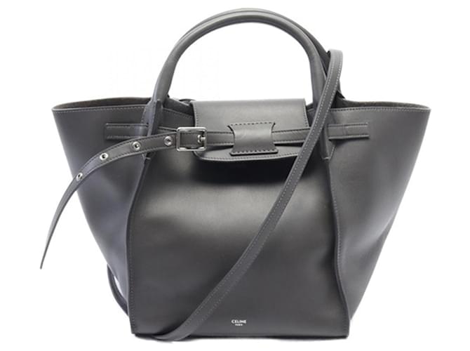 Céline Gray Celine Small Big Bag Satchel Leather  ref.1550068