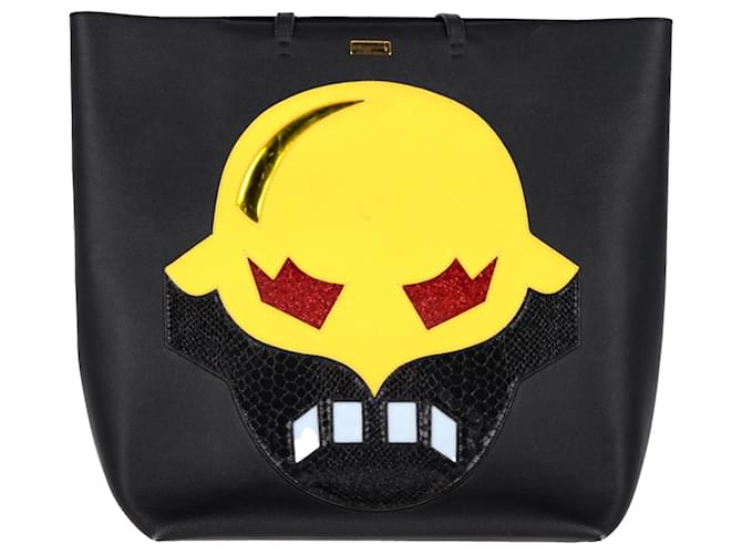 Stella Mc Cartney Stella McCartney Superstellaheroes Tote Canary in Black Faux Leather Synthetic Leatherette  ref.1550299