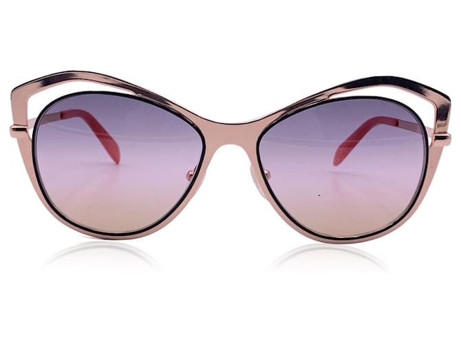 Emilio Pucci Occhiali da sole Cat Eye Oro EP 130 28B 56/17 140 mm D'oro Metallo  ref.1550311