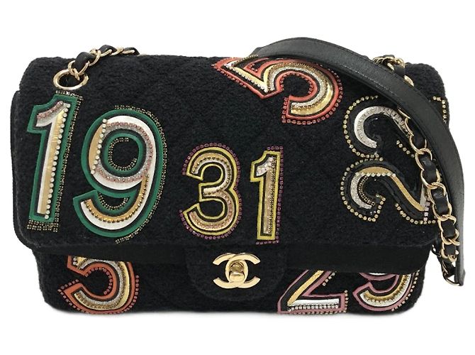 Borsa a spalla Chanel AS2785 Matelassé No Icon Chain Nero