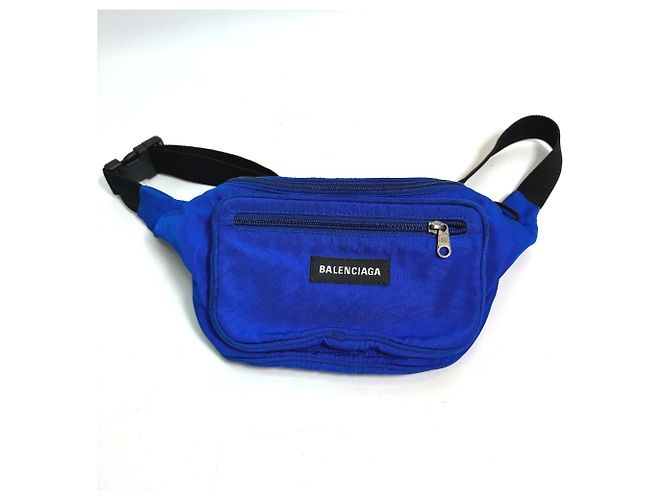 Marsupio Explorer Balenciaga 482389 Nero Blu