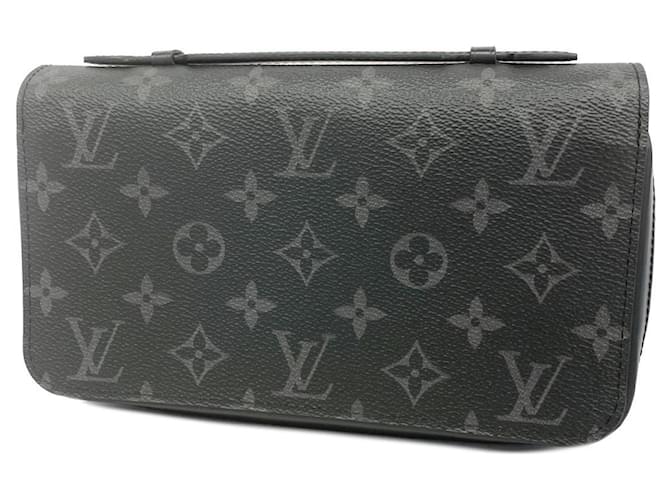 Cartera larga Louis Vuitton Monogram Eclipse Zippy XL Negro  ref.1551563