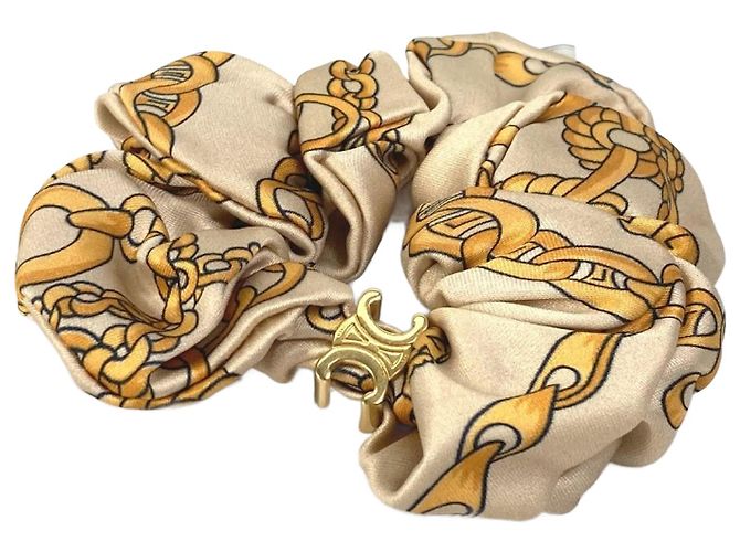Céline Scrunchie in viscosa gialla Celine Giallo 