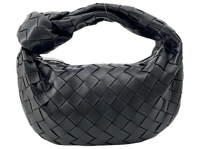 Bottega Veneta Jodie Preto Couro  ref.1551646