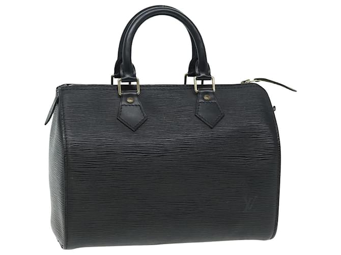 Louis Vuitton Speedy 25 Preto Couro  ref.1551674