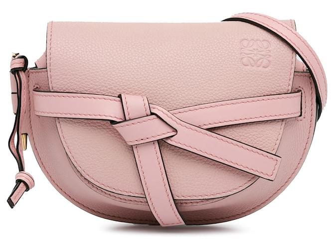 LOEWE Pink Small Leather Gate Crossbody Pony-style calfskin  ref.1551791