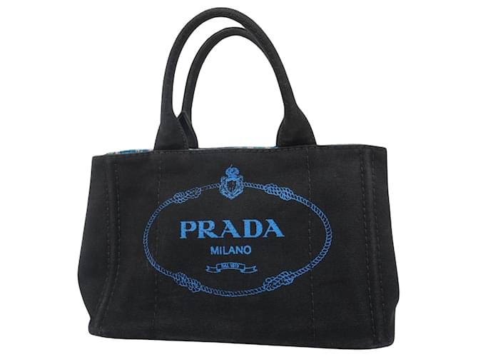 Prada Canapa Preto Lona  ref.1552026