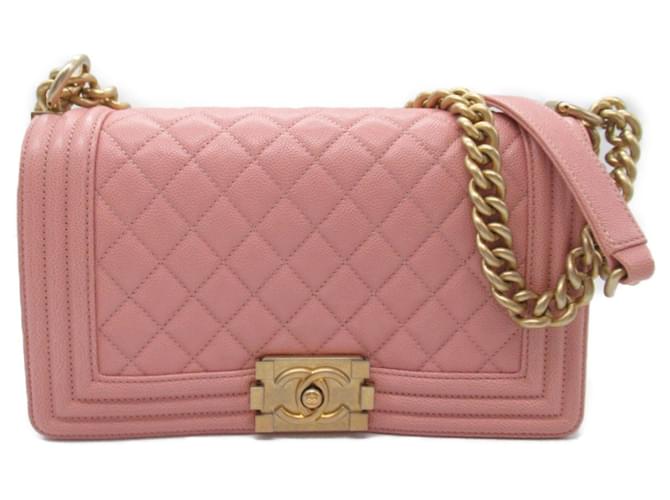 Chanel Boy Pink Leather  ref.1552093